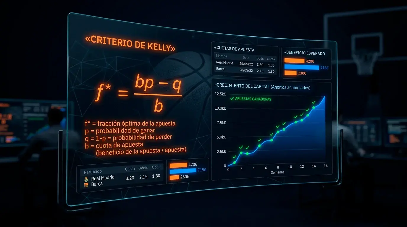 Criterio Kelly en Apuestas NBA: Fórmula y Ejemplos